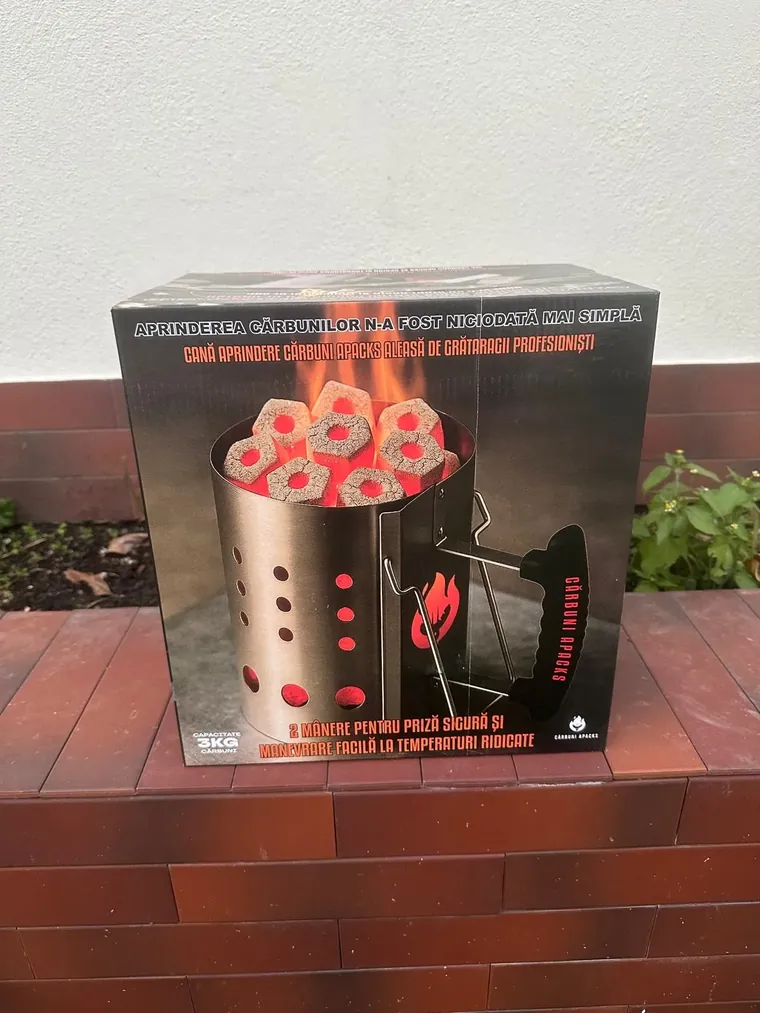 Cana de aprindere Apacks, lângă cutia ei