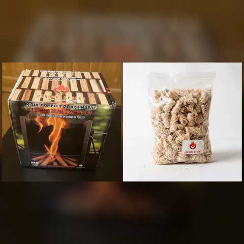 Kit Lemne Uscate + Lână de Lemn